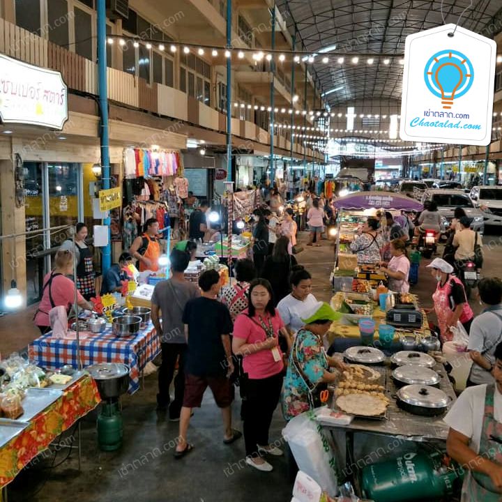 ตลาดเตาปูน - มณีพิมาน มีขายอาหารสด อาหารทั่วไป เสื้อผ้า ของใช้